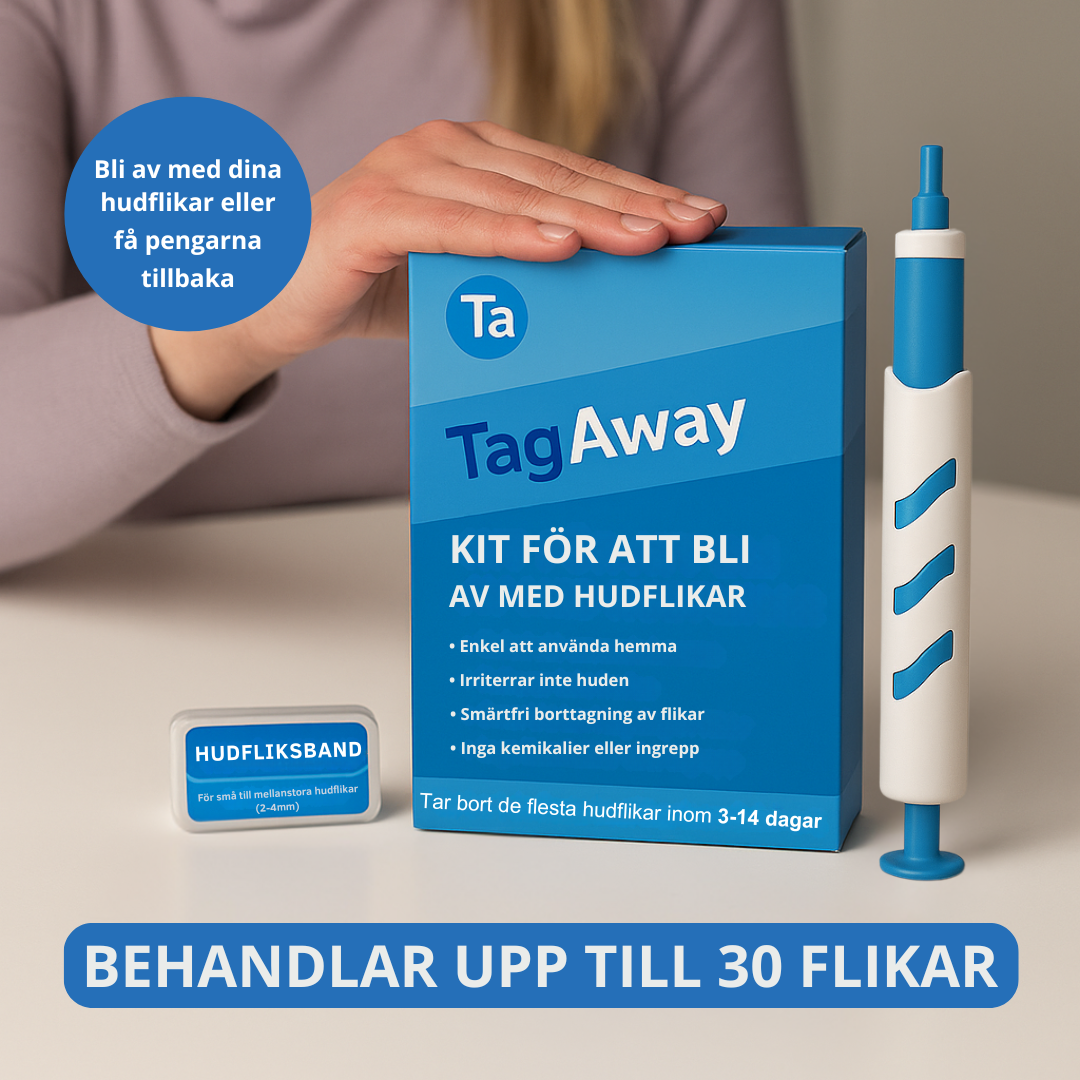 TagAway - Fri från hudflikar på nolltid